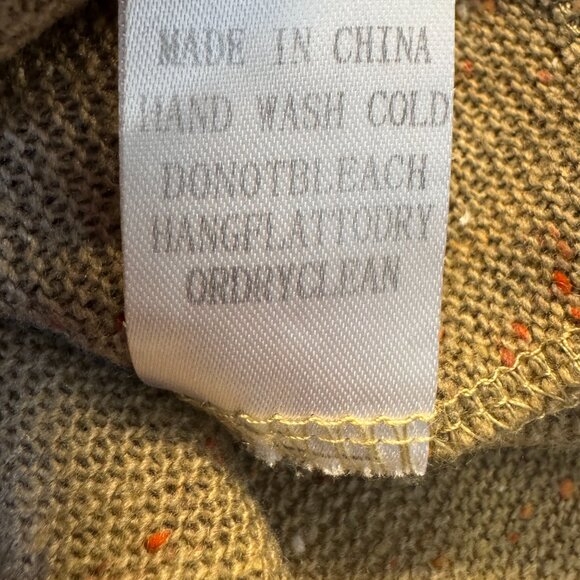 Oddy Tunic Top Womens Small Brown Textured Neutral Relaxed Fit Boho Peasant - Picture 10 of 10